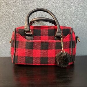 Mix No. 6 Red and Black Buffalo Plaid Purse